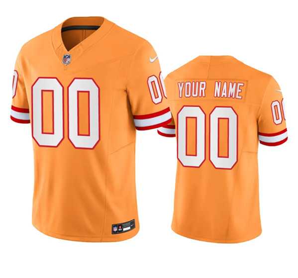 Mens Tampa Bay Buccaneers Active Player Custom Orange Throwback Limited Stitched Jersey